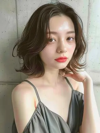 ミディアム kyon🎀 kiy.by ioeのヘアスタイル