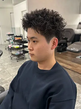 パーマ メンズ 🍐シャドウパーマ メンズ特化/守岡🍐のヘアスタイル
