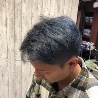 ショート カラー メンズ ツイスパ/メンズ特化 🦋𝑺𝑶𝑵𝑬のヘアスタイル