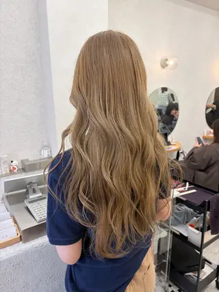 ロング リン🔔ボブ cut 柔らかベージュ🤎のヘアスタイル