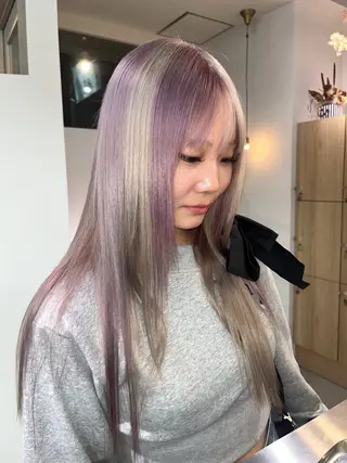 ロング 小田 輝太郎/ブリーチのヘアスタイル