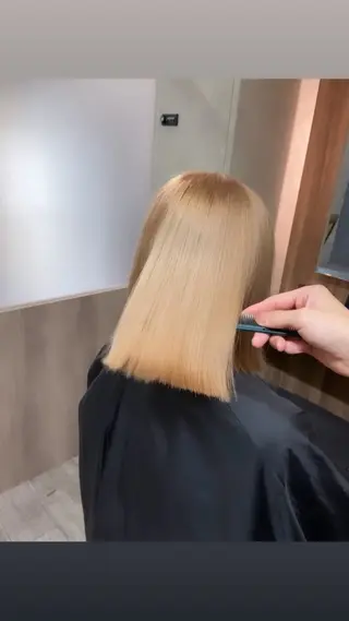 ミディアム 広島No.1美髪矯正 髪質改善/河村総一郎のヘアスタイル