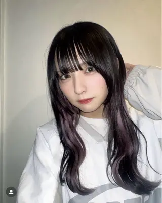 ロング バレイヤージュ ボブ🌈ナツヤのヘアスタイル