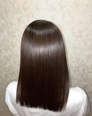 セミロング カラー 横浜関内髪質改善 re:Magoのヘアスタイル