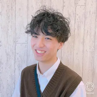 ショート パーマ メンズ 小野寺空也✂️ 似合わせショートのヘアスタイル