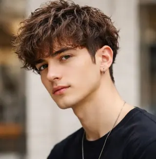 カラー パーマ メンズ メンズパーマ/ 縮毛矯正特化　Tumのヘアスタイル