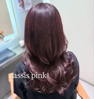 ロング 顔まわり🎀ピンク 💖ゆうなのヘアスタイル