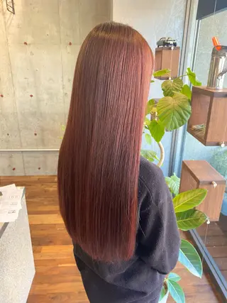 ロング カラー 暖色系カラー まおのヘアスタイル