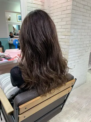 ロング カラー パーマ ヘアアレンジ レイヤー＆カラー 人気美容師倉崎涼のヘアスタイル