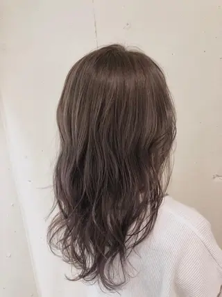 セミロング カラー パーマ ヘアアレンジ 【ツヤ髪美容師】 ツダケイスケのヘアスタイル