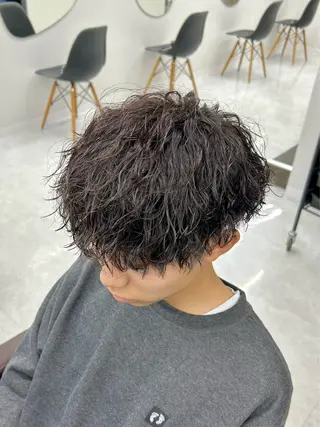 ミディアム パーマ メンズ 🏁メンズパーマ/ RYOYAのヘアスタイル