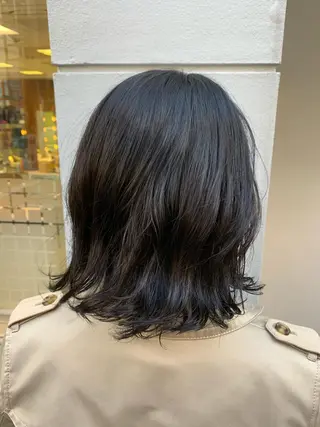 ミディアム 韓国　縮毛矯正 髪質改善　木村のヘアスタイル