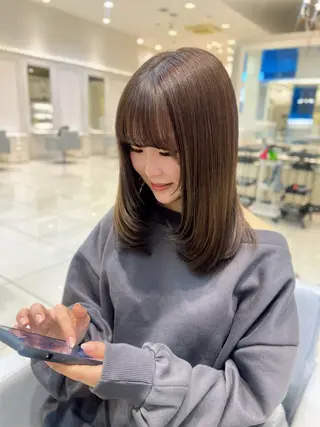 ミディアム カラー 銀座/カラー 🎀momo🎀のヘアスタイル