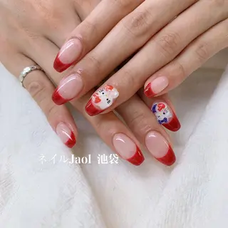 セミロング ネイルJaol 池袋のネイルデザイン