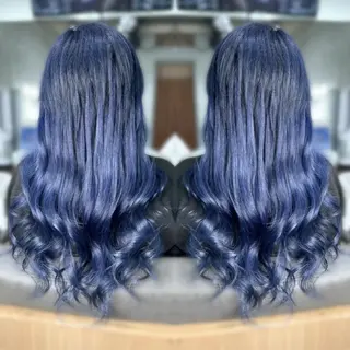 カラー ロング パーマ メンズ ヘアアレンジ キッズ ♡SNSで大バズり♡ コリアン羽エクステ◎のヘアスタイル