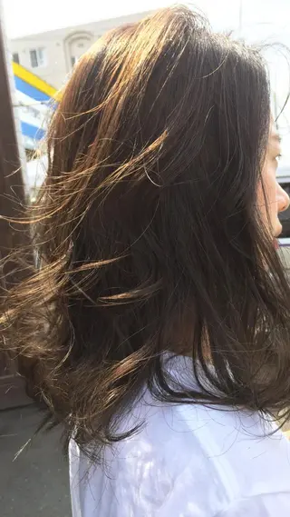ロング カラー 齊藤 篤士のヘアスタイル