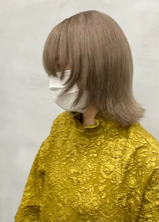 ミディアム カラー fuka モデル募集のヘアスタイル