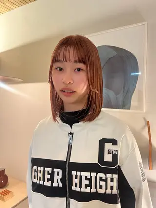 ミディアム カラー yoshihama sumireのヘアスタイル
