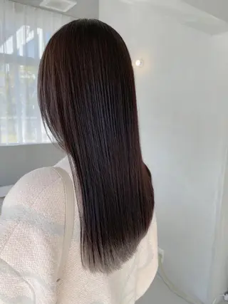 ロング 透明感カラー/暗髪/ ブリーチ/reinaのヘアスタイル
