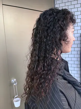 ロング パーマ 産休の為お休みです! 小島凜のヘアスタイル