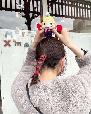 ミディアム ヘアアレンジ イワタ マハ/ minim hairのヘアスタイル