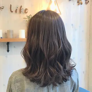 ミディアム カラー 透明感カラー/ 寺田千雅子のヘアスタイル