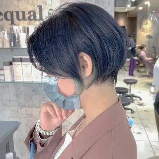 ショート カラー 美髪矯正 特化　川田のヘアスタイル