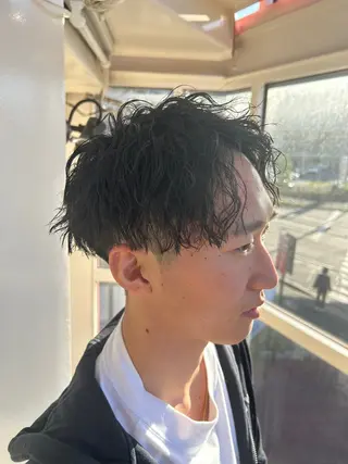 パーマ メンズ メンズパーマ/メンズ カット/たばたよしきのヘアスタイル