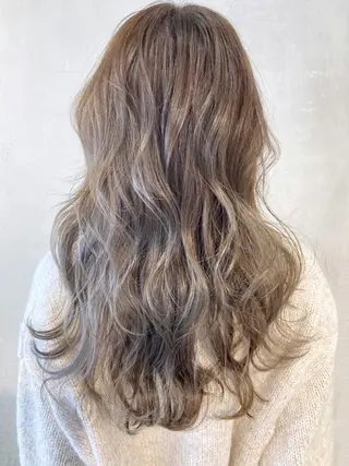 セミロング カラー パーマ ヘアアレンジ ITbyALBUM 中野店のヘアスタイル