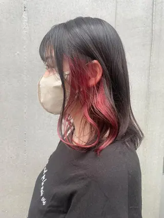 ミディアム カラー 🪭risa 暖色/レイヤー🪭のヘアスタイル