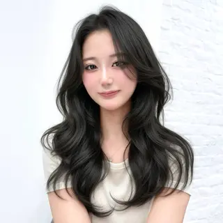 ロング カラー 韓国ヘア🇰🇷× 髪質改善🫧テルのヘアスタイル