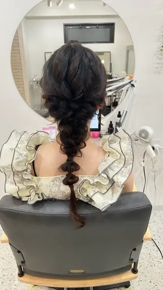 ロング ヘアアレンジ 🧣艶カラー・ヘア セット Chie🧸のヘアスタイル