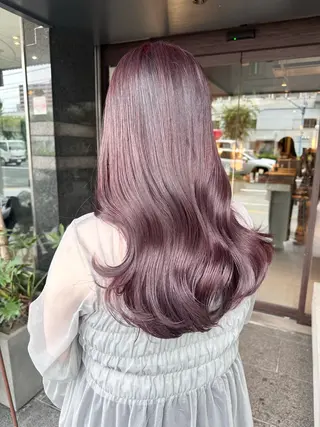 ロング ピンクカラー/ mana🎀のヘアスタイル