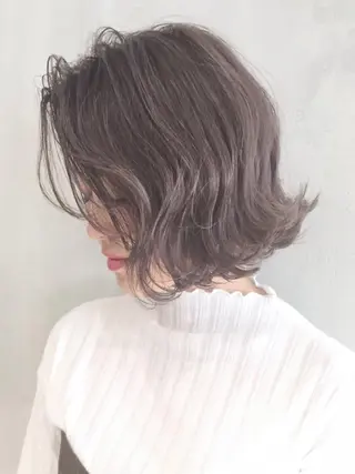 ミディアム カラー パーマ ヘアアレンジ ITbyALBUM 中野店のヘアスタイル
