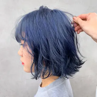 ショート カラー パーマ 【赤み消しカラー】 中野浩太のヘアスタイル