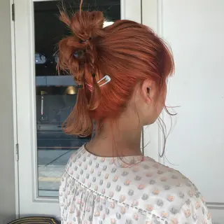 ミディアム カラー レイヤー/ブリーチ HIKARU ♡のヘアスタイル