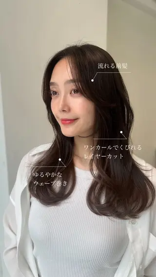 セミロング ヘアアレンジ topstylist 芳賀みなみのヘアスタイル