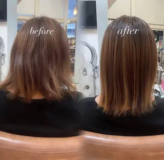 ミディアム 韓国ガーリーヘア🎀 ／𝐦𝐨𝐞のヘアスタイル