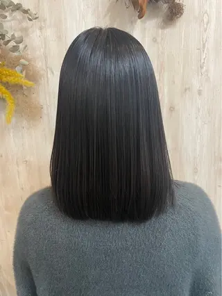 ミディアム 【縮毛矯正＆カラー】 RAN.のヘアスタイル