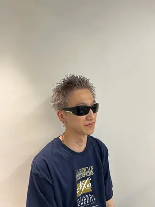 カラー メンズ 渋谷／ブリーチ／ カラーモデル／はるとのヘアスタイル