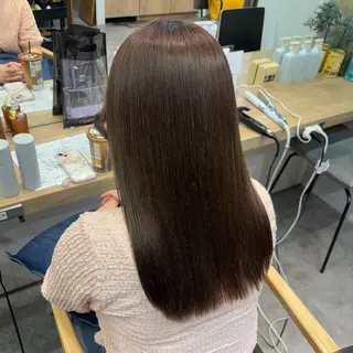 カラー 艶感カラー/オリーブ アレンジ：♡のヘアスタイル