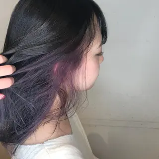 ミディアム カラー 烏丸韓国ヘア🇰🇷 ayaka🎀のヘアスタイル