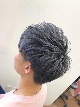 カラー メンズ SHIORI💜口コ ミNo.1艶カラーのヘアスタイル