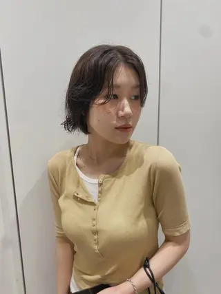 ミディアム カラー 砂原 ひよりのヘアスタイル