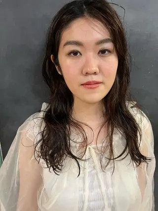 ロング パーマ 松井美樹/似合わせ ガーリー・韓国のヘアスタイル