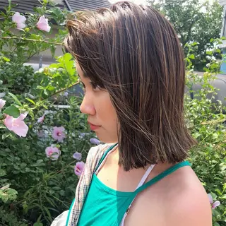 ミディアム カラー マンツーマン半個室 tamuraのヘアスタイル