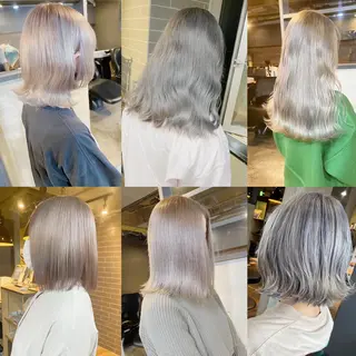 セミロング カラー yoriダブルカラー 代表すがわらのヘアスタイル