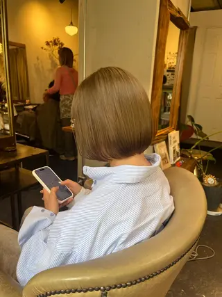 カラー SPUR ふうのヘアスタイル