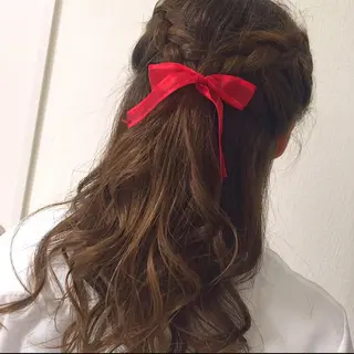 ロング ヘアアレンジ chakura めいのヘアスタイル