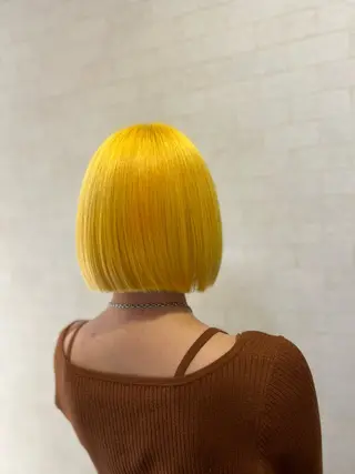 ミディアム カラー 髪質改善×ハイトーン ✨倉持のヘアスタイル